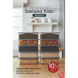 Feyza Design 10'lu 4l Derin Dondurucu ve Mikrodalga Uyumlu Saklama Kabı Seti - Seçenek 1