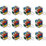 Feyza Design 12 Adet Mini Rubik Zeka Küpü (Sabır Küpü) 3x3 Anahtarlık - Seçenek 1