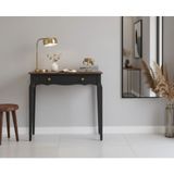 Feyza Design 120 cm Masif Konik Siyah Ceviz Modern Dresuar - Ahşap