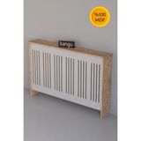 Feyza Design 120 cm Yüksek ve Kahverengi Mdf Petek Kaplama Dresuar - Ahşap - Ceviz