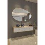 Feyza Design 120CM Çok Renkli Dresuar, Modern Antre Mobilyası - Açık Bej
