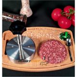Feyza Design 12CM Hamburger Köftesi Şekillendirme Kalıbı, Pratik ve Kolay Kullanım - Antrasit