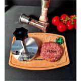 Feyza Design 14CM Hamburger Köftesi Kalıbı, Pratik ve Şık Şekillendirme Aracı - Antrasit