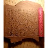 Feyza Design 15 cm Çiçek Desenli Seramik ve Polymer Kil Doku Rulosu - Antrasit