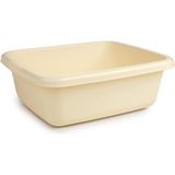 Feyza Design 15 Litre Plastik Badya Leğen No:3 - Dayanıklı ve Kullanışlı Ürün - Ahşap - Bej - Seçenek 1