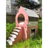 Feyza Design 2 Katlı Xl Kedi Evi, 5kg ve Üzeri Kedilere Uygun, Huzurlu ve Rahat Alan - Seçenek 1