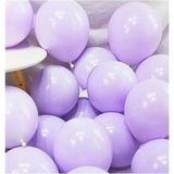 Feyza Design 20 Adet Lila Balon - Doğum Günü ve Parti Malzemeleri - 52X38 AMERİKAN SERVİSİ 35X35 PEÇETELER - 001-Renkli