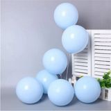 Feyza Design 20 Adet Mavi Soft Makaron Pastel Renk Mat Balon - 52X38 AMERİKAN SERVİSİ 35X35 PEÇETELER - Ahşap - Bej