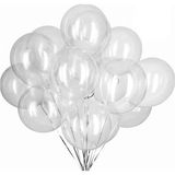 Feyza Design 20 Adet Şeffaf Balon - Doğum Günü Konsepti ve Parti Malzemeleri - 52X38 AMERİKAN SERVİSİ 35X35 PEÇETELER - 001-Renkli