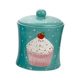 Feyza Design 20 cm Seramik Cupcake Kavanoz, Şık ve Dayanıklı Saklama Çözümü