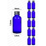 Feyza Design 20ML Mavi Cam Şişe Gümüş Kapak, Özel Gün Hediyesi, 10 Adet - Seçenek 1