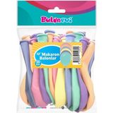 Feyza Design 25'li Çok Renkli Düz Balonlar 12 Inç - Parti Malzemeleri - 0,5 x 9 cm - 001-Renkli