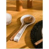 Feyza Design 28 cm Seramik Kaşıklık, Şık ve Dayanıklı Mutfak Aksesuarı - Ahşap - Seçenek 1