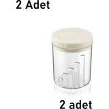 Feyza Design 2'li Tuzluk Biberlik Baharatlık Seti, 300 Ml, 3 Kademeli, Ofis ve Ev Için - Seçenek 1