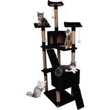 Feyza Design 3 Katlı Çoklu Oyun ve Tırmalama Evi, Dayanıklı ve Eğlenceli Kedi Ürünü - Seçenek 1