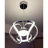 Feyza Design 3 Renk LED Kristal Toplu Krom Avize, Şık ve Parlak Aydınlatma - Ahşap - Bej - Seçenek 1