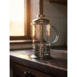 Feyza Design 350ML Paslanmaz Demir Koruma French Press ile Kahve Keyfi - Seçenek 1 - Ahşap - Beyaz