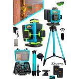 Feyza Design 360° Akülü Kumandalı Tripod Lazer Mesafe Ölçer, 16 Köşe, Ayaklı - Seçenek 1