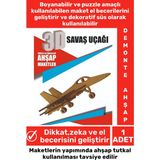 Feyza Design 3D Görsel Zeka Geliştirici Puzzle - Ahşap Dekoratif Oyuncak - Seçenek 1 - 231 - Kahve