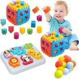 Feyza Design 3D Sevimli Hayvanlar Bultak ve Bul Tak Puzzle Seti - Eğitici Oyuncak - Seçenek 1