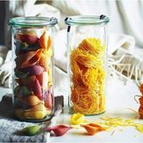 Feyza Design 3'lü 1550 ml Cam Kavanoz Seti, Saklama ve Sunum Için Ideal - Bej