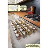 Feyza Design 3’lü Baharatlık Düzenleyici Pleksi Çekmece Içi Stand 35X10 cm - Seçenek 1