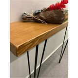 Feyza Design 4 cm Ahşap Masif Petek Üstü Raf & Dresuar 80X21 cm - Ahşap - Ceviz