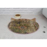 Feyza Design 40X50CM Organik Yün Kedi Paspası, Renkli ve Şık Dokuma - Seçenek 1