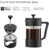 Feyza Design 420 ml Siyah Borosilikat French Press ile Mükemmel Kahve Deneyimi - Seçenek 1 - Ahşap