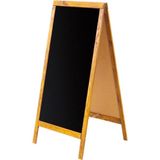Feyza Design 43X100 cm Ahşap Kafe Menü Tahtası, Şık ve Kullanışlı Tasarım - Ahşap - Ceviz - Seçenek 1