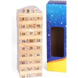 Feyza Design 48 Parça Ahşap Kule Denge ve Zeka Oyunu - Seçenek 1