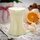 Feyza Design 4'lü 370 ml Deli Kavanoz Seti, Şık ve Dayanıklı Saklama Çözümleri - Ahşap - Beyaz
