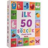 Feyza Design 4'lü Eğitim Seti Ilk 50 Sözcük, Hayvan, Sebze Meyve ve Zeka Kartları - Seçenek 1