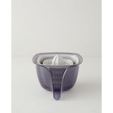 Feyza Design 4'lü Plastik Süzgeç Seti, Antrasit, 3×1,8×0,5 Litre - Seçenek 1