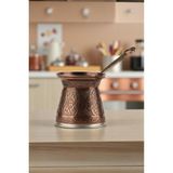 Feyza Design 5 Kişilik Döküm Cezve, Indüksiyon Uyumlu, 250 Ml, Dayanıklı ve Şık - Seçenek 1 - Altın