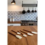 Feyza Design 5 Parça Silikon Set – Çok Amaçlı ve Dayanıklı Mutfak Gereçleri - Ahşap - Ceviz - Seçenek 1