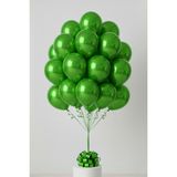Feyza Design 50 Adet Yeşil Metalik Balon - Hobi ve Parti Malzemeleri - 0,5 x 9 cm - Adaçayı Yeşili