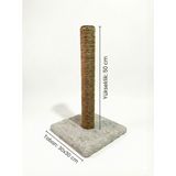 Feyza Design 50 cm Kedi Tırmalama Tahtası, Sisal Halat ve Kaymaz Bej Taban - Seçenek 1