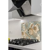 Feyza Design 50X56 cm Cam Ocak Koruyucu Model 14 Desenli, Yüksek Kalite ve Güvenle Kullanım