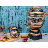 Feyza Design 6 Litre Elektrikli Bakır Semaver, Pratik ve Şık Kullanım - Altın - Seçenek 1