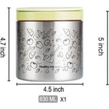 Feyza Design 630 ml Çelik Yemek Termosu ve Sefer Tası, Pratik ve Şık Tasarım - Seçenek 1