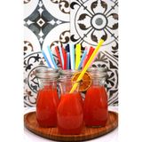 Feyza Design 6'lı 290 ml Cam Kavanoz Seti, Şık ve Dayanıklı Saklama Çözümleri - Ahşap - Beyaz