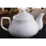 Feyza Design 750 ml Beyaz Porselen Demlik, Zarif ve Dayanıklı Tasarım - Ahşap - Beyaz - Seçenek 1