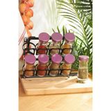 Feyza Design 9 Parça Ocha Mor Baharat Takımı, Şık ve Kullanışlı Cam Ürün - Seçenek 1