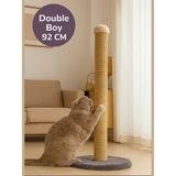 Feyza Design 92 cm Yetişkin Kedi Tırmalama Tahtası Double Boy Welsoft Kumaş - Seçenek 1