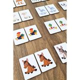 Feyza Design Ahşap Çiftlik Hayvanları Eşleştirme Zeka Kartları - 1+ Yaş - Seçenek 1 - Altın - Gümüş - Bakır