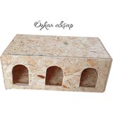 Feyza Design Ahşap Çoklu Kedi Evi, Rüzgar Siperli, Dış Mekan Demonte Tasarım - Seçenek 1