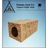 Feyza Design Ahşap Dış Mekan Kedi Evi 60X40X40 Cm, Dayanıklı ve Şık Tasarım - Seçenek 1