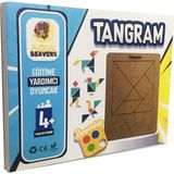 Feyza Design Ahşap Eğitici Tangram Oyuncağı - Sağlıklı ve Boyanabilir - Seçenek 1