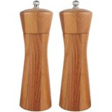 Feyza Design Ahşap Gövdeli Tuz ve Karabiber Öğütücü, 16 Cm, 2 Adet - Seçenek 1